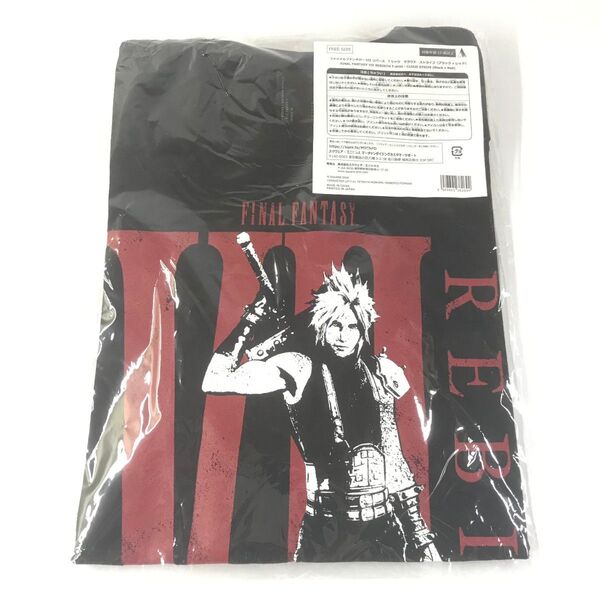クラウド ブラック×レッド ファイナルファンタジーVII リバース Tシャツ FF