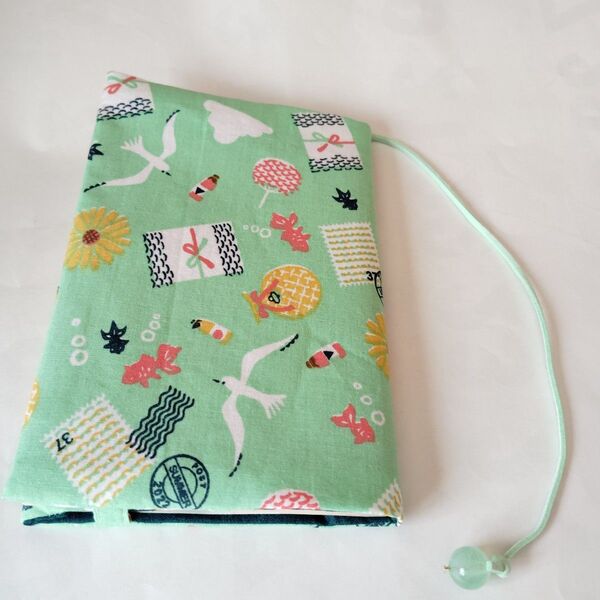 【ハンドメイド】カモメの夏☆ブックカバー 文庫本サイズ