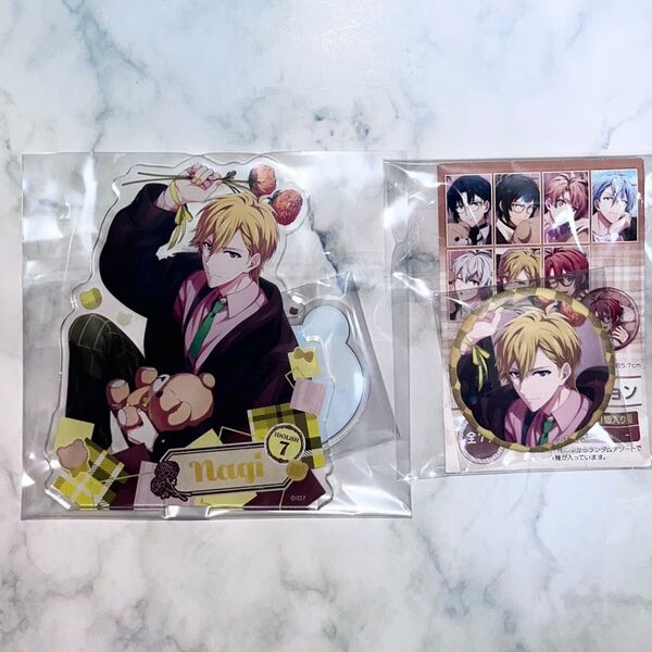 アイナナ 六弥ナギ くま アクスタ 缶バッジ