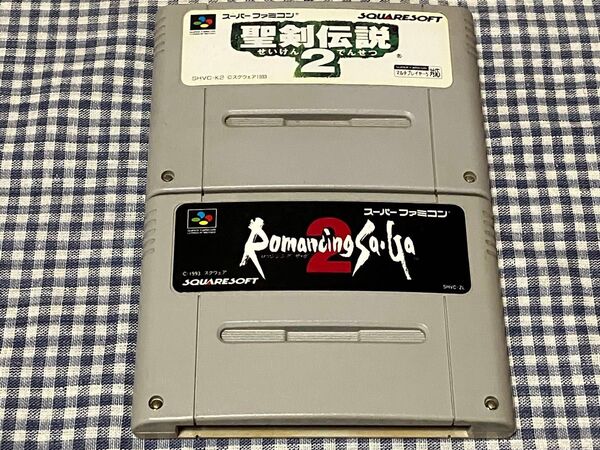 SFC スーパーファミコン 聖剣伝説2 ロマンシングサガ2 2本セット ソフトのみ
