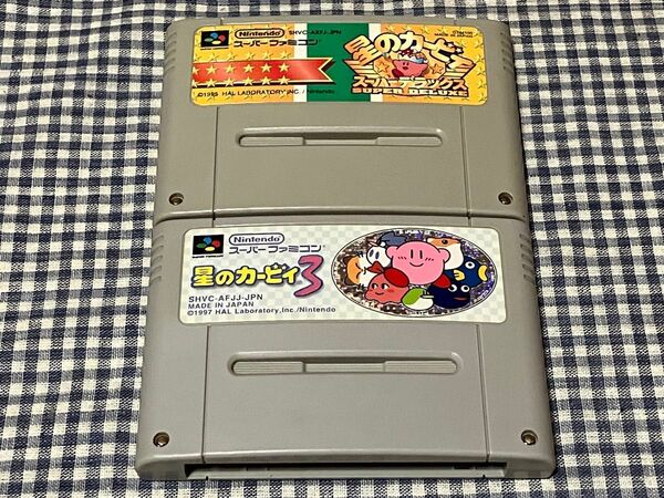 SFC スーパーファミコン 星のカービィ3 星のカービィ スーパーデラックス 2本セット ソフトのみ