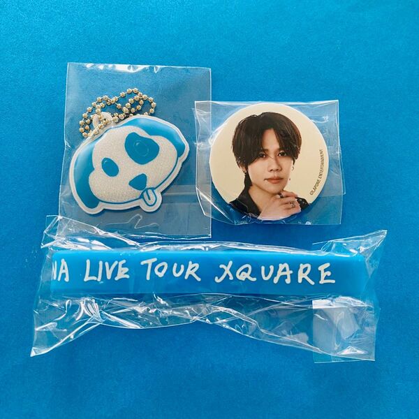 藤牧京介 INI ラバーバンド キーホルダー ミニ缶バッジ カプセルトイ XQUARE ラババン