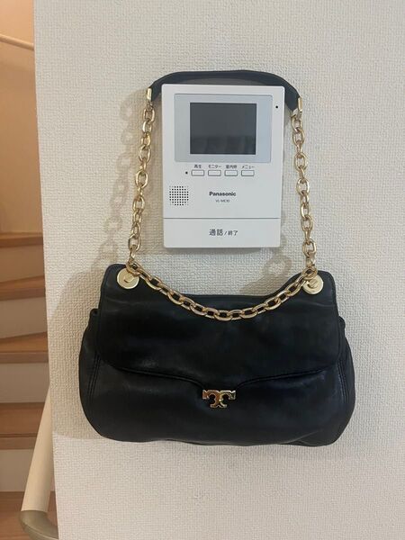 TORY BURCH ショルダーバッグ チェーンバッグ ブラック レザー