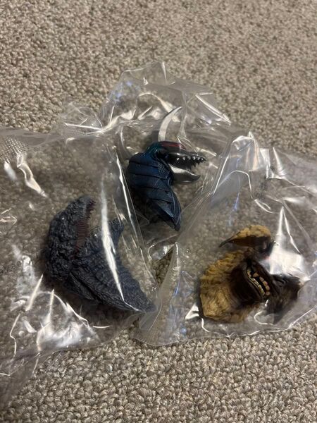 一番くじ ゴジラ 大怪獣列伝G G賞 モンスターヘッドマグネット 3種セット