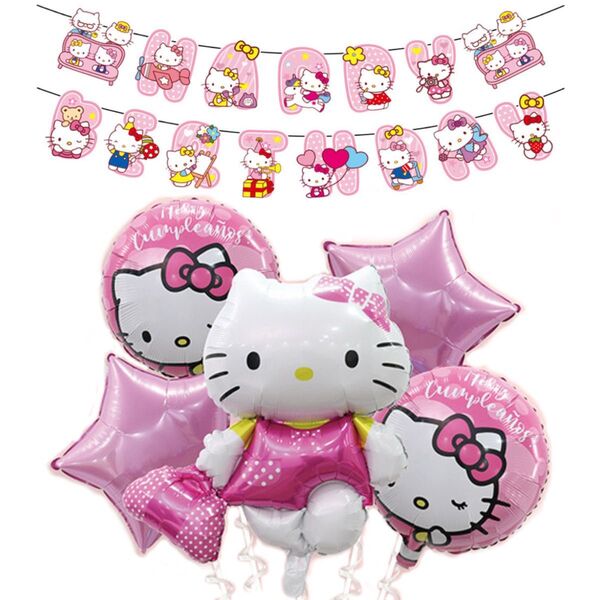 キティちゃん ハローキティ 風船セット 誕生日 女の子 飾り付け バルーン