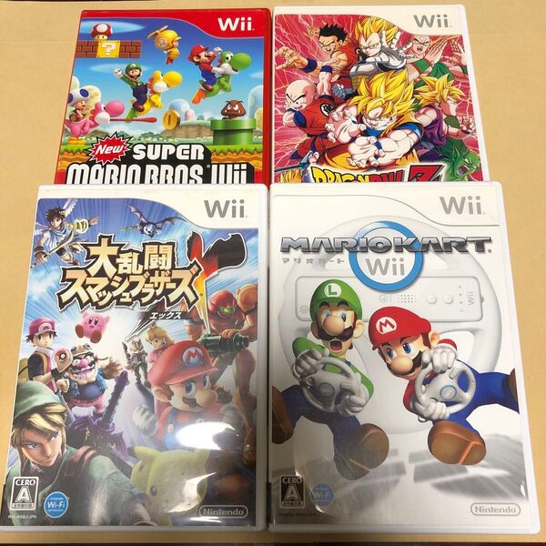大乱闘スマッシュブラザーズX Wii、マリオカート Wii、ドラゴンボールZ Wii、NewスーパーマリオブラザーズWii