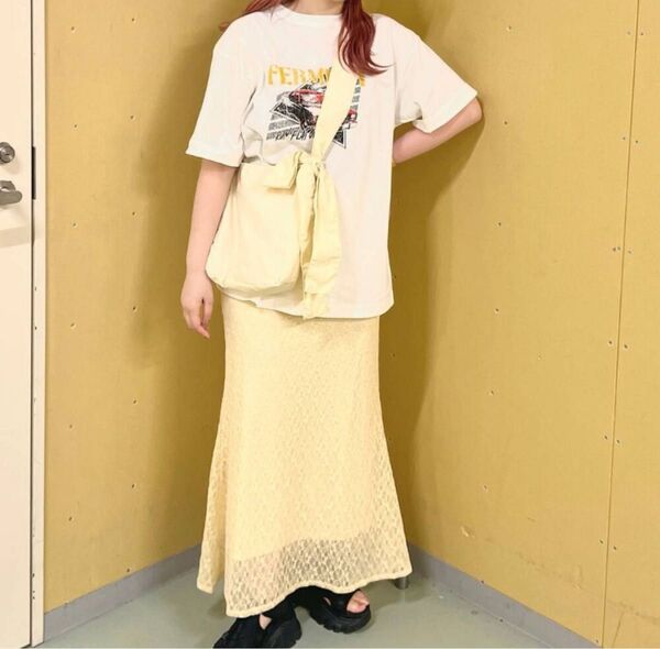 【タグ付きの新品】 リボンツキショルダーBAG LOWRYS FARM