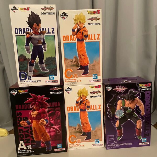 ドラゴンボール 一番くじ A賞 C賞 D賞 E賞 VSオムニバスCROSS フィギュア ベジータ 超サイヤ人孫悟空
