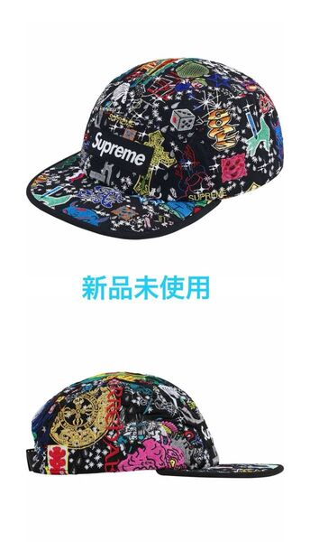Supreme AOI Embroidered Camp Cap "Black"