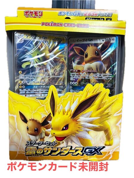 サン&ムーン スターターセット 雷のサンダースGX 新品 未開封 ポケモンカード ポケモン ポケットモンスターカードゲーム 日本製