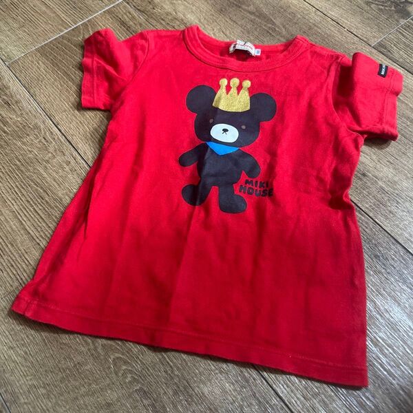 mikihouse ミキハウス キングくん 半袖 Tシャツ 100cm 中古品