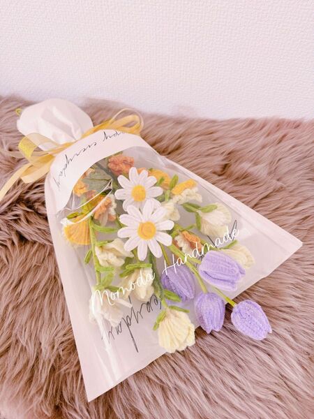 モールフラワー スイートピー ブーケ 花束 枯れない花 誕生日 発表会
