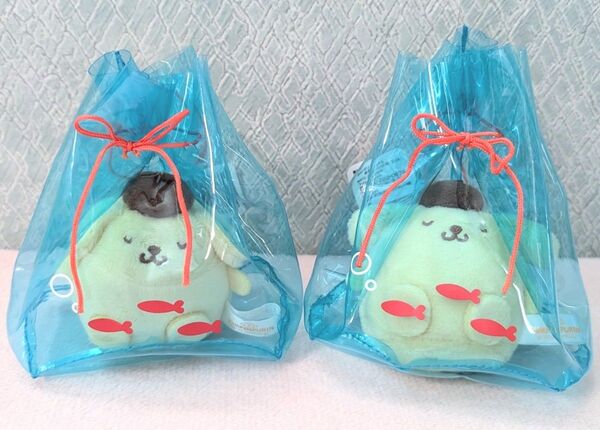 ポムポムプリン 屋台マスコットぬいぐるみ サンリオ 2個 セット まとめ