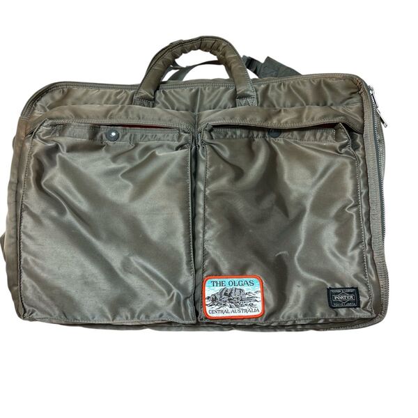 限界特価 26日まで 送料込み ポーター PORTER タンカー 3way ハンドバッグ リュック ショルダー カーキ