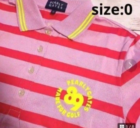 パーリーゲイツ レディース ゴルフ 半袖 シャツ 春夏 サイズ0 S ゆったり