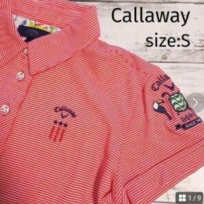 Callaway 半袖 S ゴルフシャツ レディース 春夏 キャロウェイ