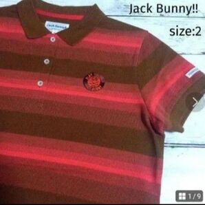 ジャックバニー レディース ポロシャツ 春夏 L サイズ2 JACK BUNNY