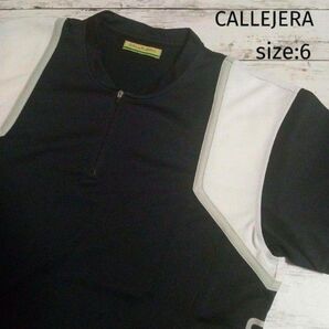 カジェヘラ 半袖 サイズ6 ハーフジップ ゴルフウェア 春夏 CALLEJERA