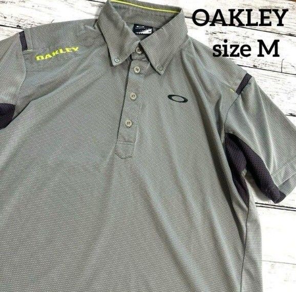 OAKLEY 半袖 M ゴルフウェア メンズ ボタンダウン オークリー