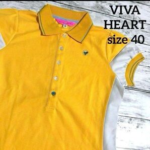 ビバハート レディース ゴルフウェア ポロシャツ М 40 VIVA HEART 春夏