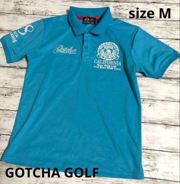 GOTCHA GOLF ポロシャツ M 半袖 メンズ ガッチャゴルフ