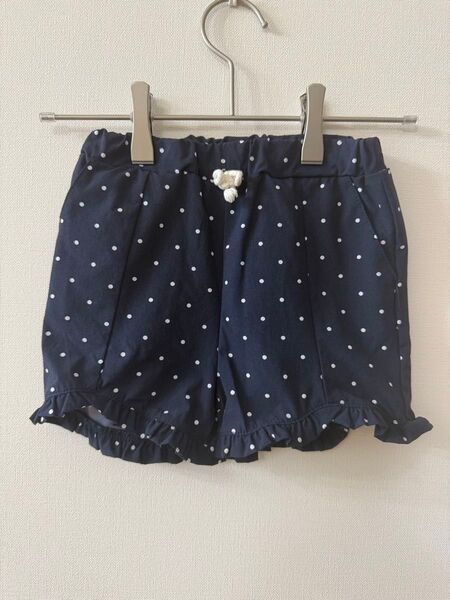 水玉模様フリルショートパンツ プティマイン 水陸両用 90cm