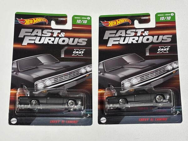 ホットウィール FAST&FURIOUS CHEVY EL CAMINO エルカミーノ 2台セット