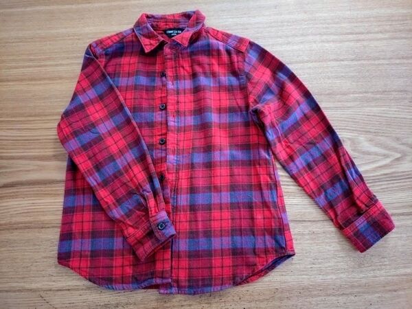 ☆ コムサイズム COMME CA ISM シャツ ネル生地 サイズ 120 ㎝ 秋 春 冬 ☆ 男の子 女の子