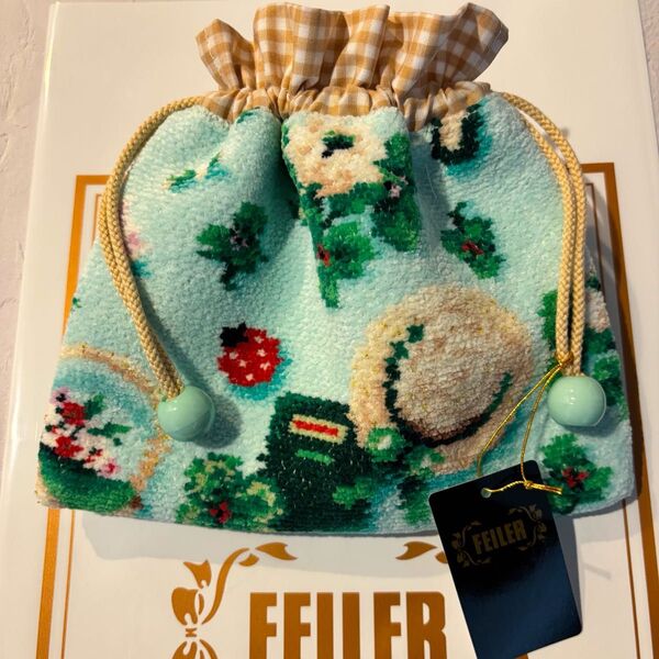 【新品】フェイラーFEILER 巾着ポーチ プレゼント袋リボンシール付