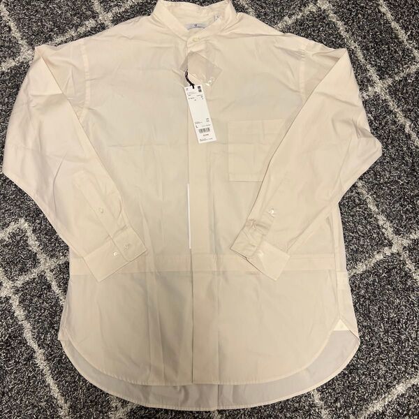 UNIQLO +J ユニクロ スーピマコットン 長袖 ナチュラル シャツ L