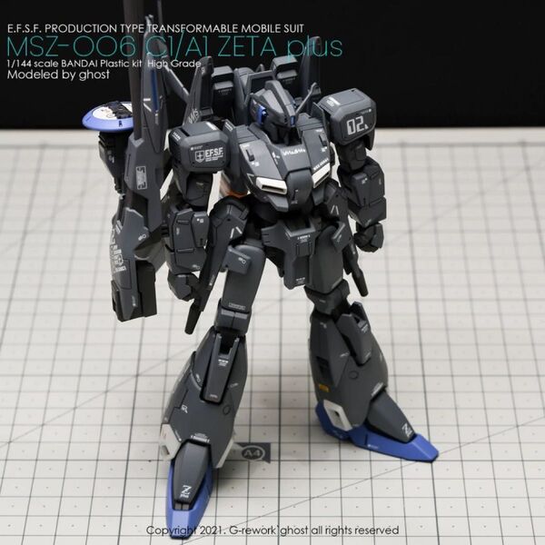 HGUC ZETA PLUS C1用水転写式デカール他社製 ガンダム ガンプラ プラモデル
