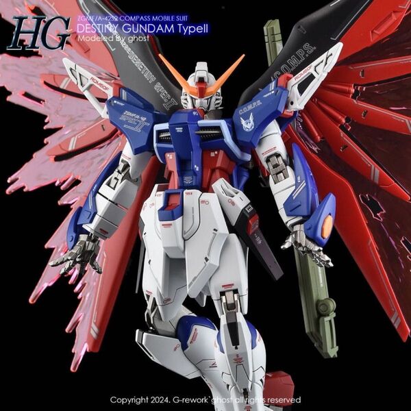 HG デスティニーガンダムSpecII用水転写式デカール 他社製 ガンダム ガンプラ プラモデル