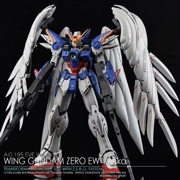 MG 1/100 ウイングガンダムゼロEW Ver.Ka用水転写式デカール 炎社製 ガンダム ガンプラ プラモデル