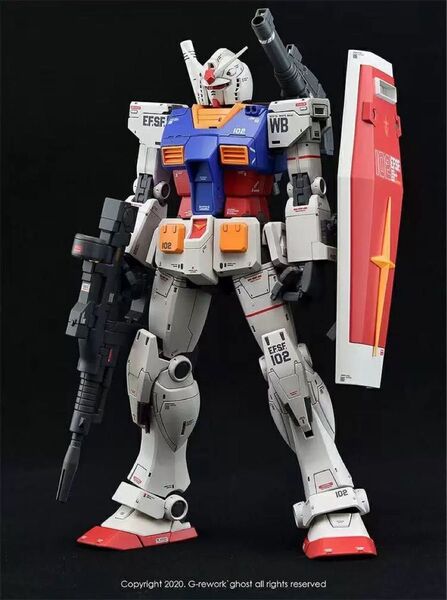 MG 1/100 THE ORIGIN RX-78-02 ガンダム用水転写式デカール 炎社製 ガンダム ガンプラ プラモデル