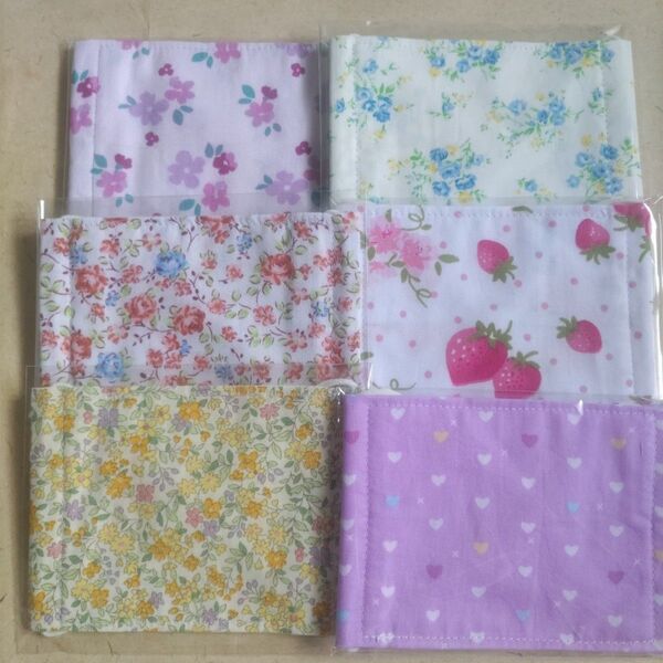 マスク 子ども キッズ ハンドメイド 女の子 6枚 【12】