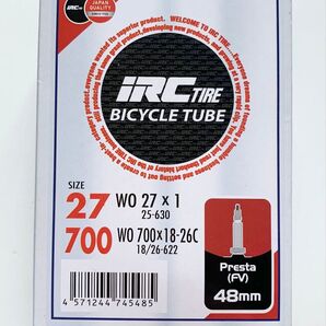 IRC TIRE 自転車 チューブ 2サイズ 仏式バルブ 48mm 新品