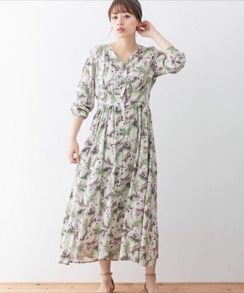 sonny label URBAN RESEARCH ヴィンテージトロピカルプリントワンピース
