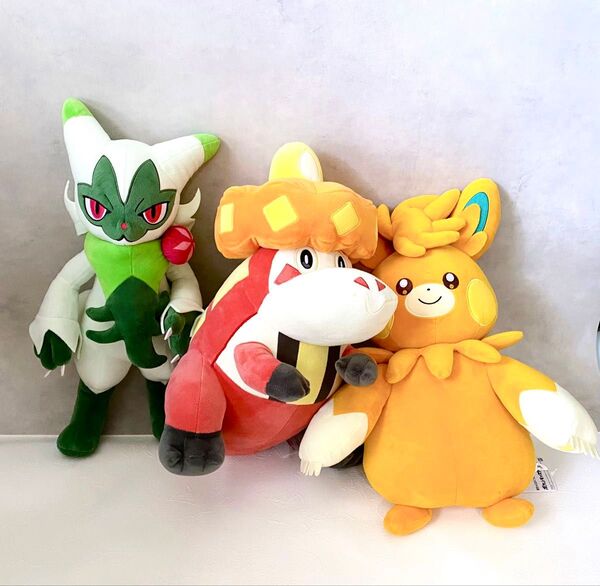 ポケモンぬいぐるみ 3体セット ニャローテ アチゲータ パーモット めちゃもふぐっとぬいぐるみ