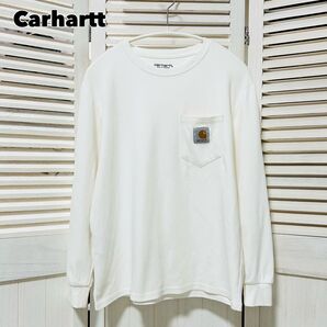 美品 Carhartt カーハート ポケットTシャツ 長袖 ロンT S