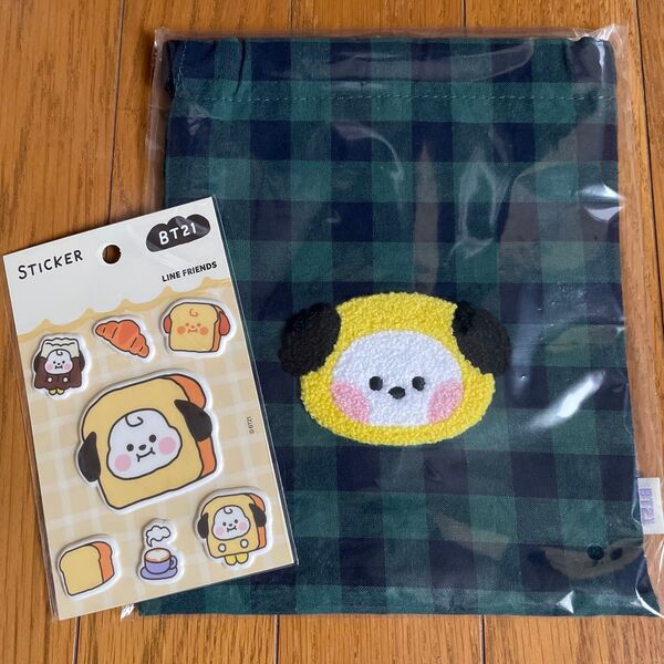 BT21 CHIMMY ポーチ&ステッカー ジミン