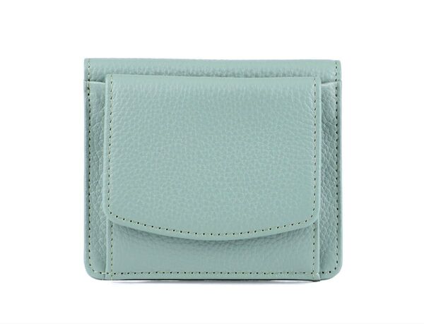 【新品・未使用品】レディース 二つ折り財布 本革 薄型 BOX型小銭入れ スキミング防止