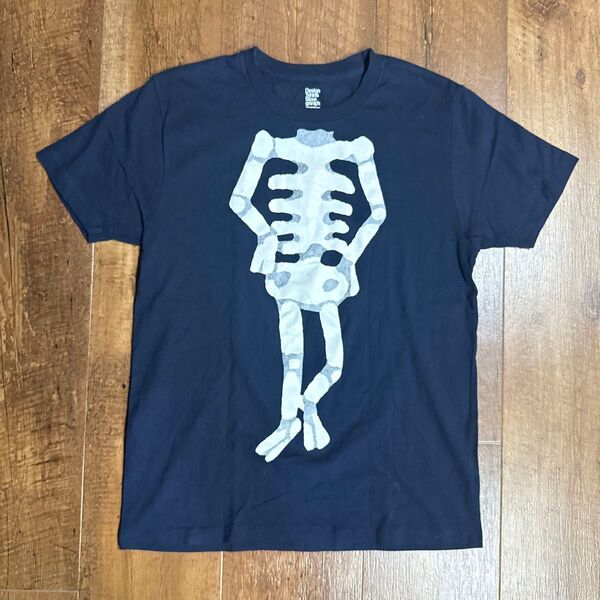 y2k graniph ブラック 半袖 Tシャツ 半袖Tシャツ グラフィックプリント 骨Tシャツ スカル 骨 メンズ短丈 Sサイズ