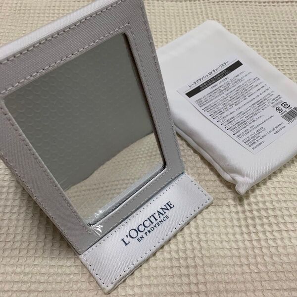 限界価格 新品 LOCCITANE レーヌブランシュUVチェックミラー