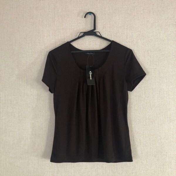 ダークブラウン 半袖Tシャツ Lサイズ