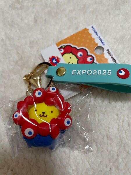 大阪万博 ラバーマスコット ポムポムプリン サンリオ キーホルダー