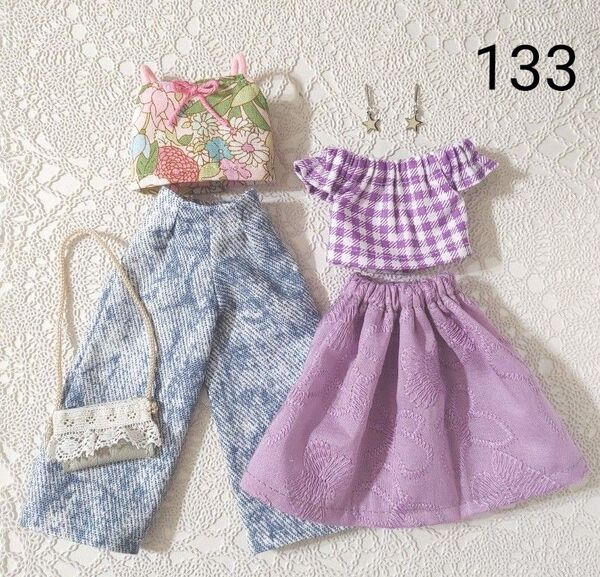 リカちゃん ハンドメイド ドール服 6点セット 現品限り お買い得 少々難あり