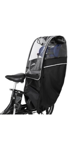 自転車 レインカバー チャイルドシート 後ろ 子供乗せ 防水 広々空間 乗り降り簡単 厚手生地 簡単着脱 リアシートカバー 防寒