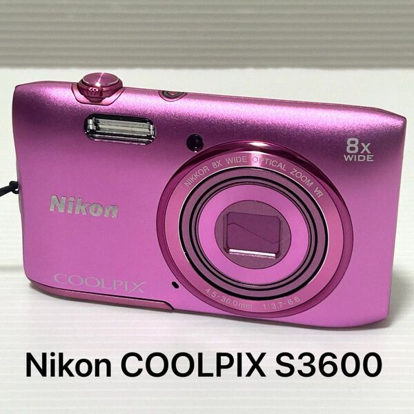 Nikon COOLPIX S3600 ピンク コンパクトデジタルカメラ