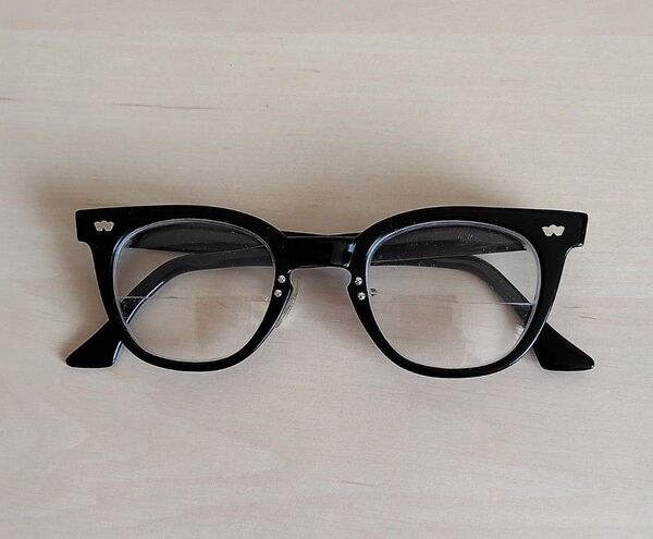 ヴィンテージ Wilkie Optical メガネ サングラス ブラックフレーム