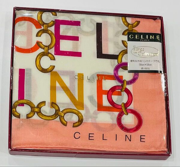 CELINE 大判ハンカチ 58cm x 58cm